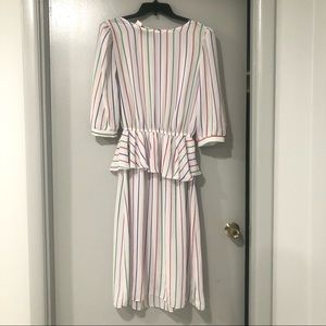 Vintage summer striped dress